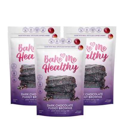 Bake Me Healthy Dark Chocolate Fudgy Brownie Plant-Based Baking Mix