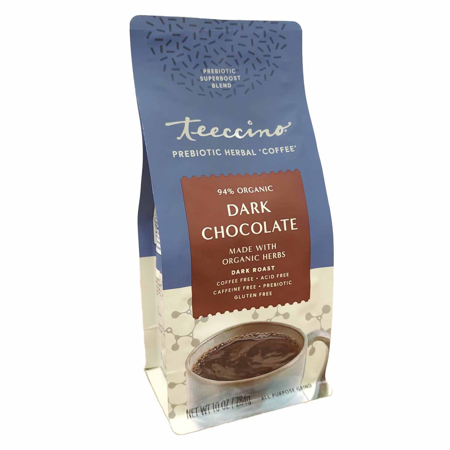 Dark Chocolate Prebiotic SuperBoost Herbal Coffee