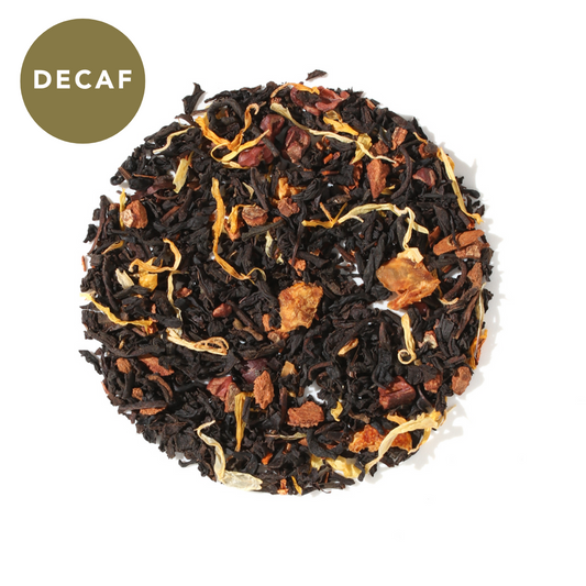 Plum Deluxe Tea No Obligations Decaf Black Tea (Hazelnut - Almond - Cinnamon)
