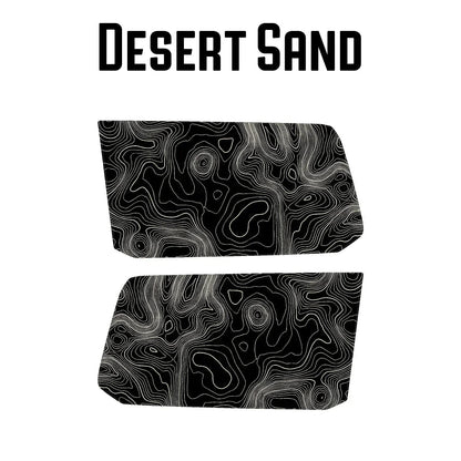 Topographic Rear Window Map Overlays V3 (Perforated) - 2025+ 4Runner