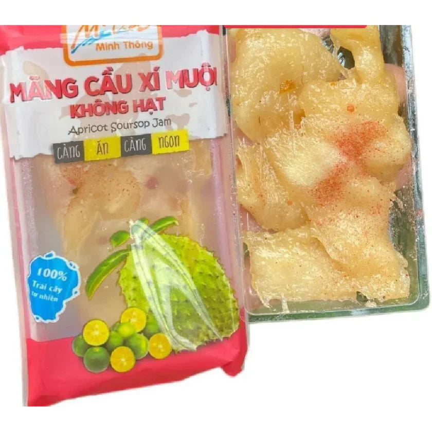 Dried Soursop Fruit Snacks (Mãng Cầu Xí Muội) - 500gr