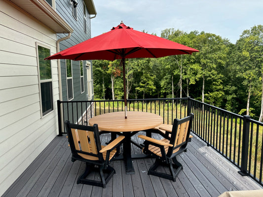 Outdoor Sanremo Swivel Dining Chair - HDPE - All-Weather