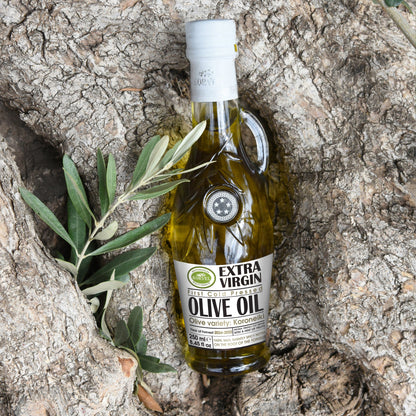 KORVEL Greek Extra Virgin Olive Oil, Amphora Bottle, 8.45 fl oz (250ml)