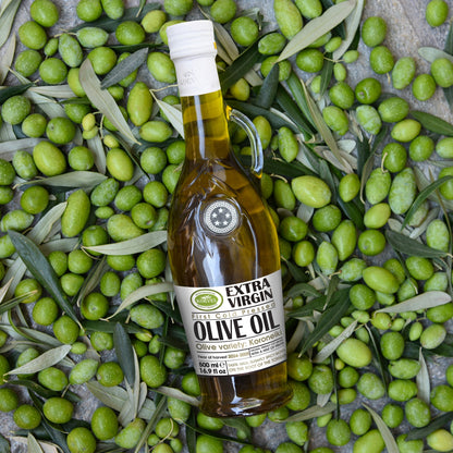 KORVEL Greek Extra Virgin Olive Oil - 16.9 fl oz (500ml) - 2 Pack