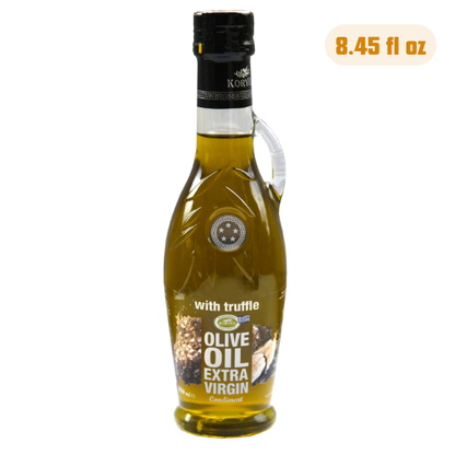 KORVEL Greek Extra Virgin Olive Oil with Truffle, Amphora 8.45 fl oz (250ml)