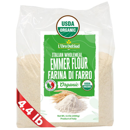 L'Oro Del Sud, Organic Emmer (Farro), (2 kg) 4.4 lb