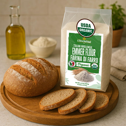 L'Oro Del Sud, Organic Emmer (Farro), (2 kg) 4.4 lb