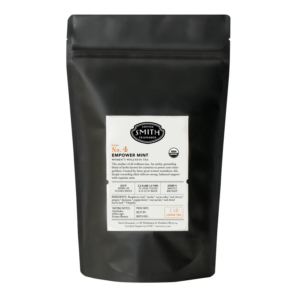 SMITH TEAMAKER - EMPOWER MINT WOMEN'S WELLNESS TEA BLEND NO. 4 (LOOSE LEAF, 1 LB)
