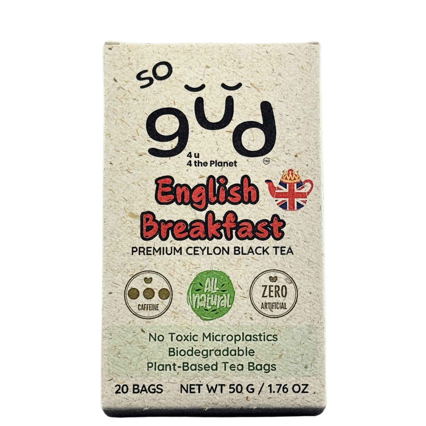 English Breakfast Single Estate Ceylon Black Tea | Plant-based Tea Bags