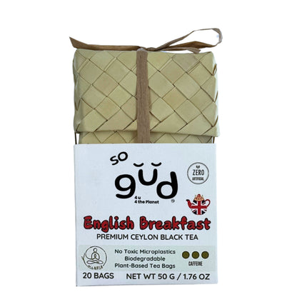 English Breakfast Single Estate Ceylon Black Tea | Plant-based Tea Bags