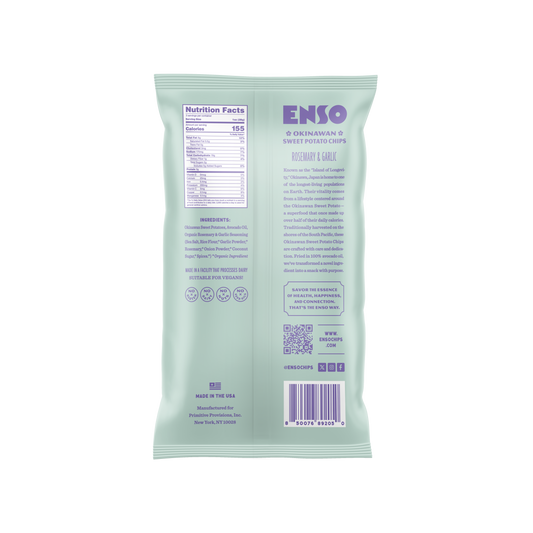 Okinawan Sweet Potato Chips | Rosemary & Garlic