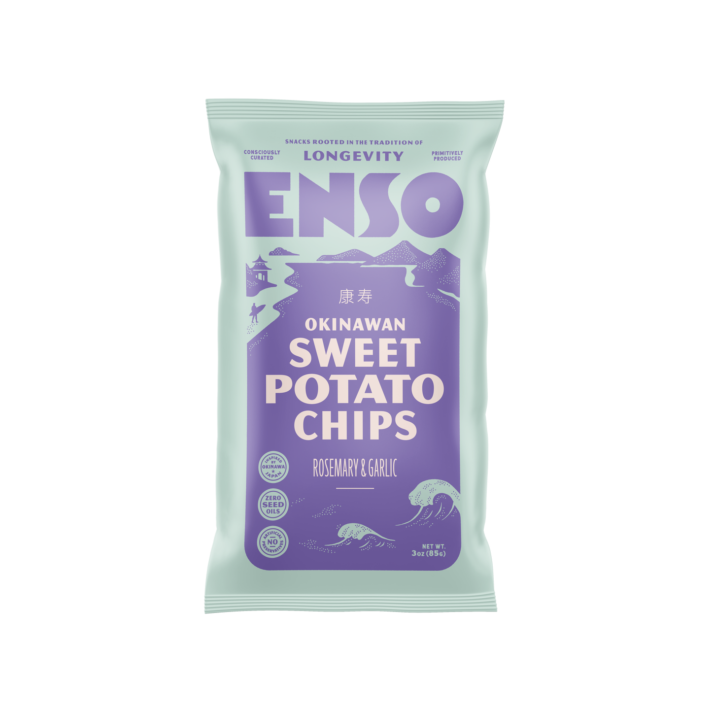 Okinawan Sweet Potato Chips | Rosemary & Garlic