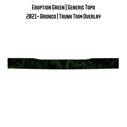 Topo Trunk Trim Overlay / Protector - 2021+ Bronco