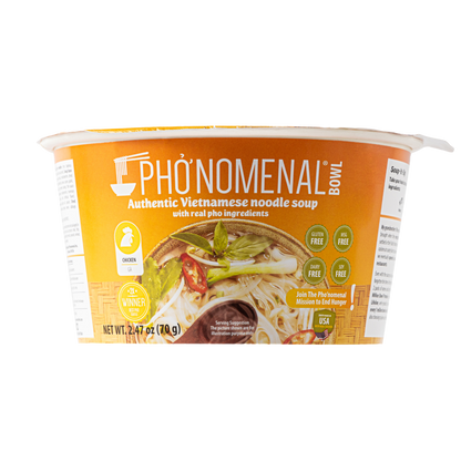 Pho’nomenal Bowl Instant Chicken Pho (Case of 6 Bowls)