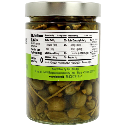 Fratelli D'Amico, Caperberries in vinegar 19oz (540g)