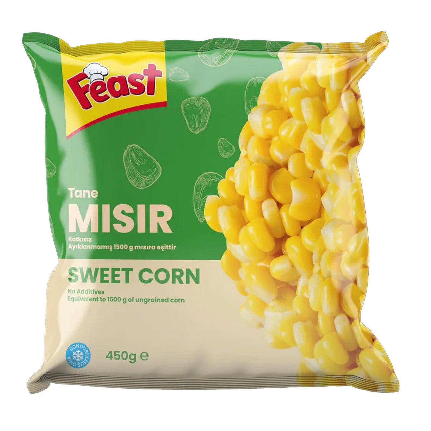 Feast Corn Kernels, Donuk Misir, 450gr