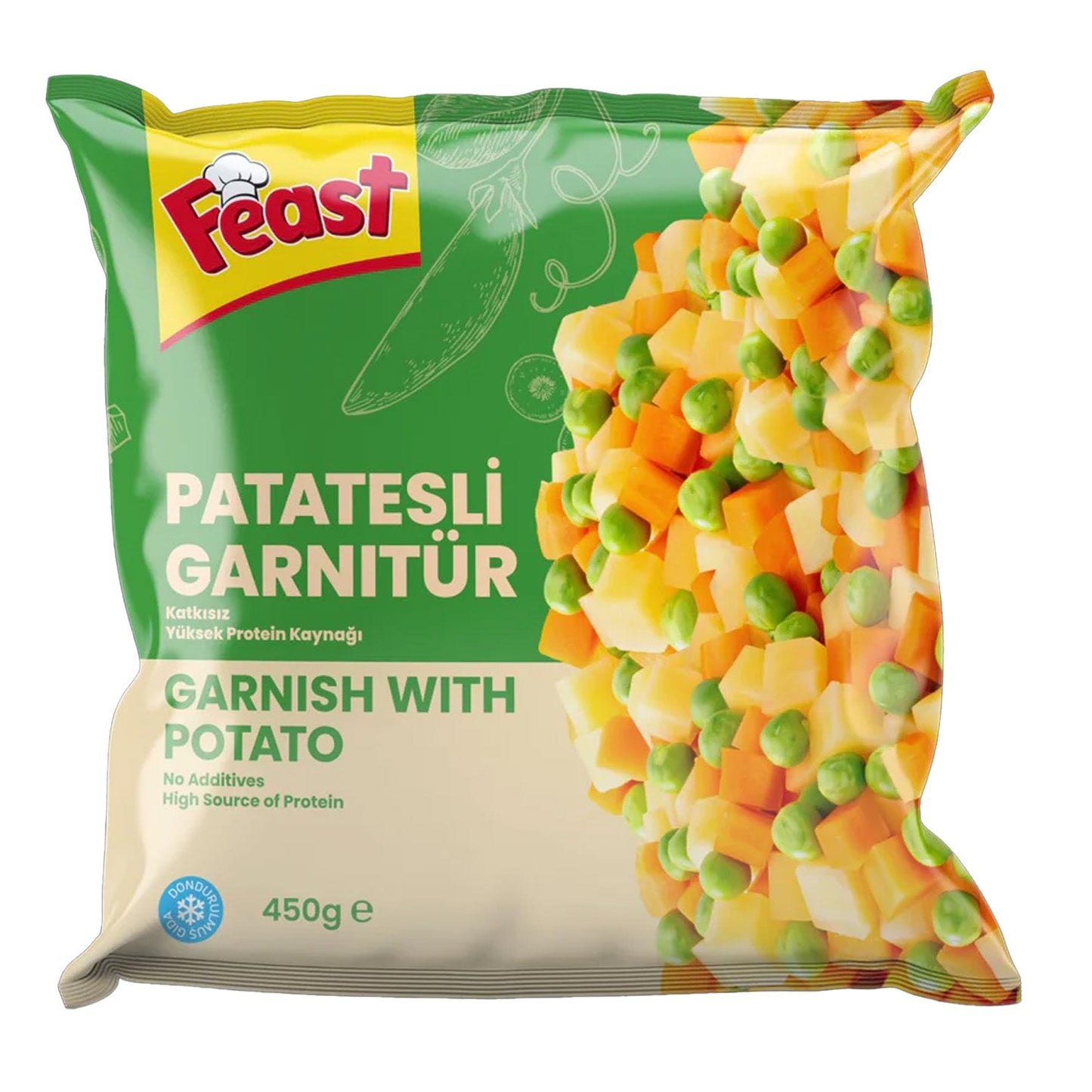 Feast Garnish with Potato, Patatesli Garnitur, 450gr