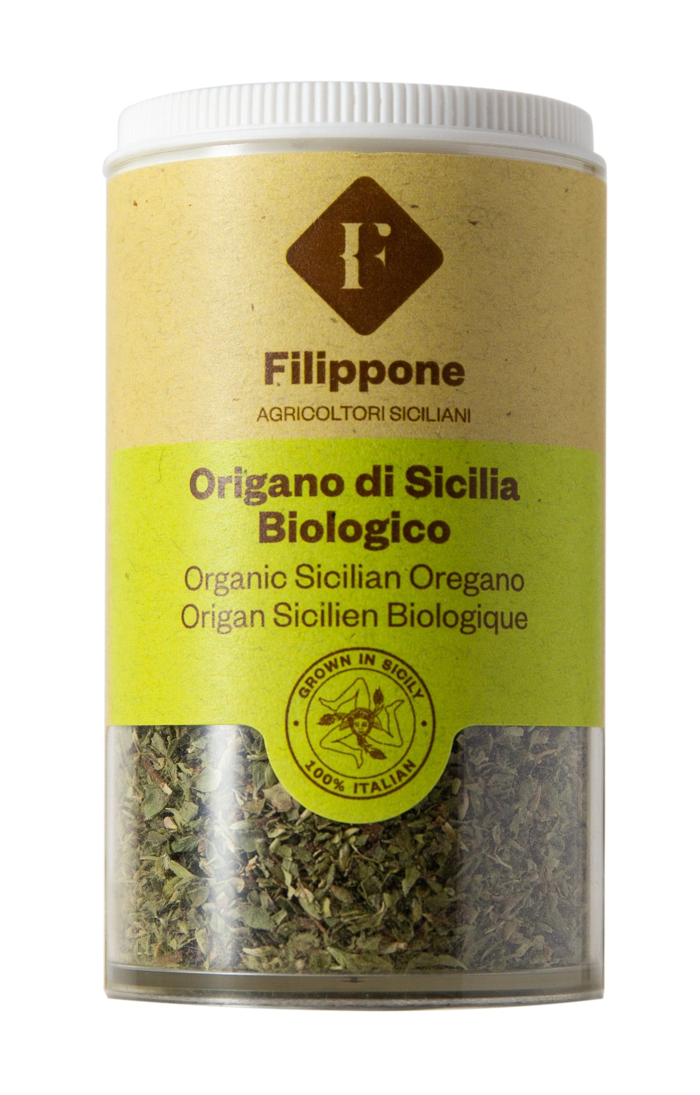 Filippone, Organic Crushed Oregano Seasoning, Italian Dried Oregano Shaker, 0.52oz (15g)