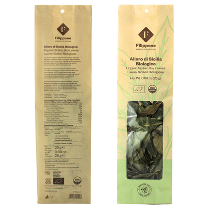 Filippone, Organic Bay Leaves, , Italian Dried Leaf 0.88oz (25g)