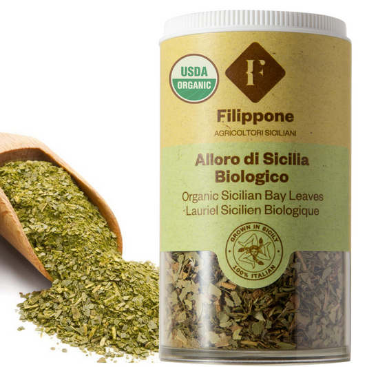 Filippone, Organic Crushed Bay Leaves, Italian Shaker Dried Bay Leaves, 20g (0.70oz)