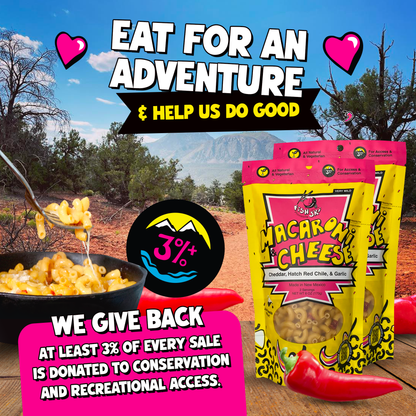 Hatch Red Chile, Garlic, Cheddar Mac and Cheese