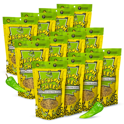 Hatch Green Chile, Garlic, Cheddar Mac and Cheese