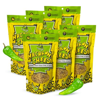 Hatch Green Chile, Garlic, Cheddar Mac and Cheese