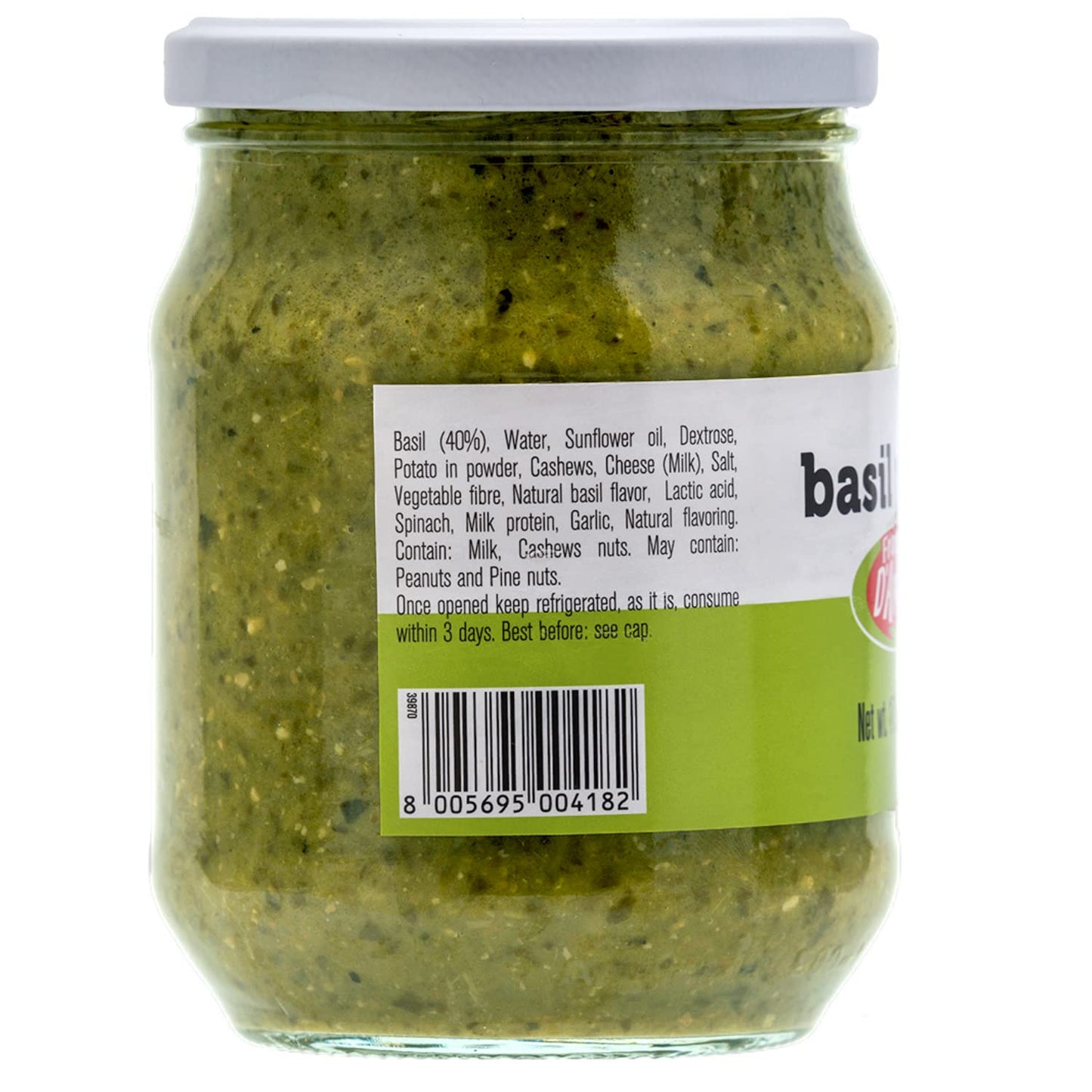 Fratelli D'Amico, Basil Pesto, Pesto Pasta, 17.6oz