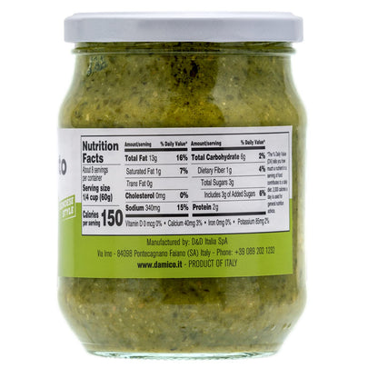 Fratelli D'Amico, Basil Pesto, Pesto Pasta, 17.6oz