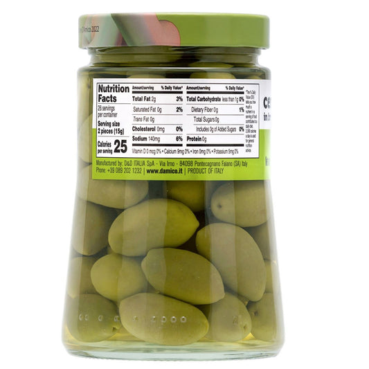 Fratelli D'Amico, Green Olives, Cerignola Olives In Brine, 730g (25.7 oz)
