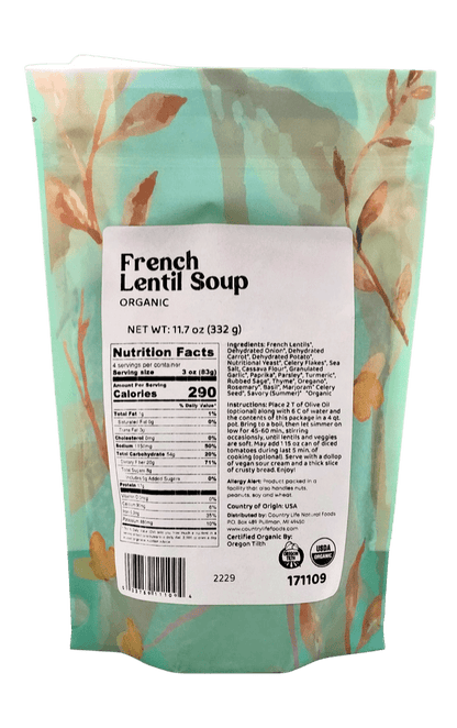 French Lentil Soup, Organic