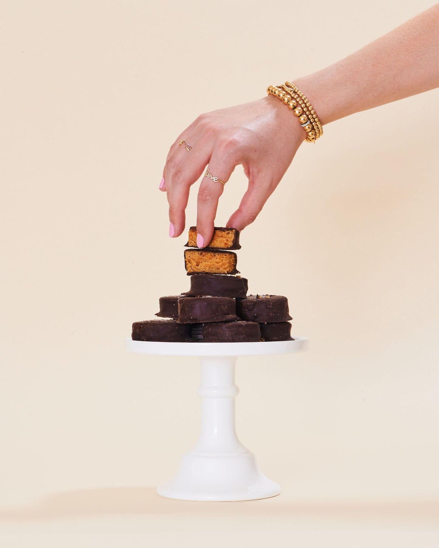 French Squirrel Berets: Peanut Butter Chocolate Protein Bites Pack - 12 Packs x 1 Piece case