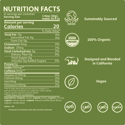 French Vanilla Chicory Herbal Coffee