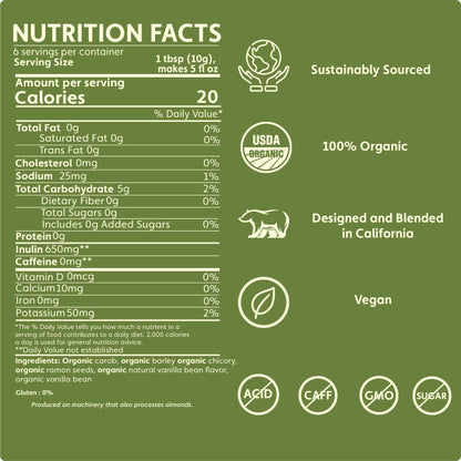 French Vanilla Chicory Herbal Coffee