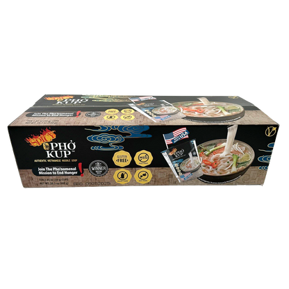 Pho Kup Instant Spicy Veggie Pho (Case of 10 Kups)