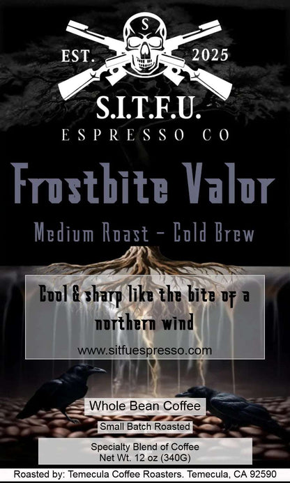 Frostbite Valor Cold Brew Espresso 12oz. or 5Lb bag