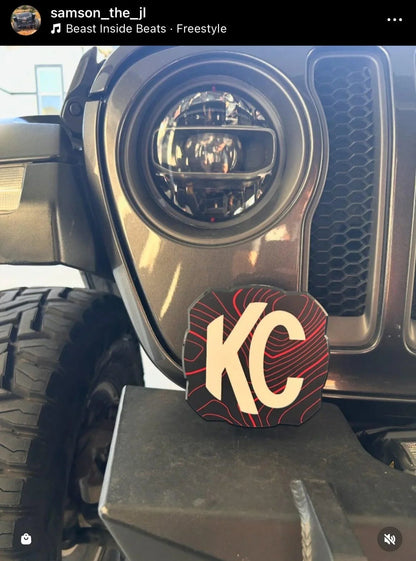 KC HiLITES Flex Era 4 Cover Topo Overlays - Universal