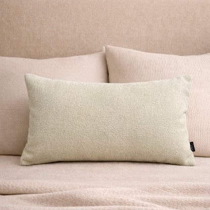 Cream Sherpa Lumbar Pillow Cover