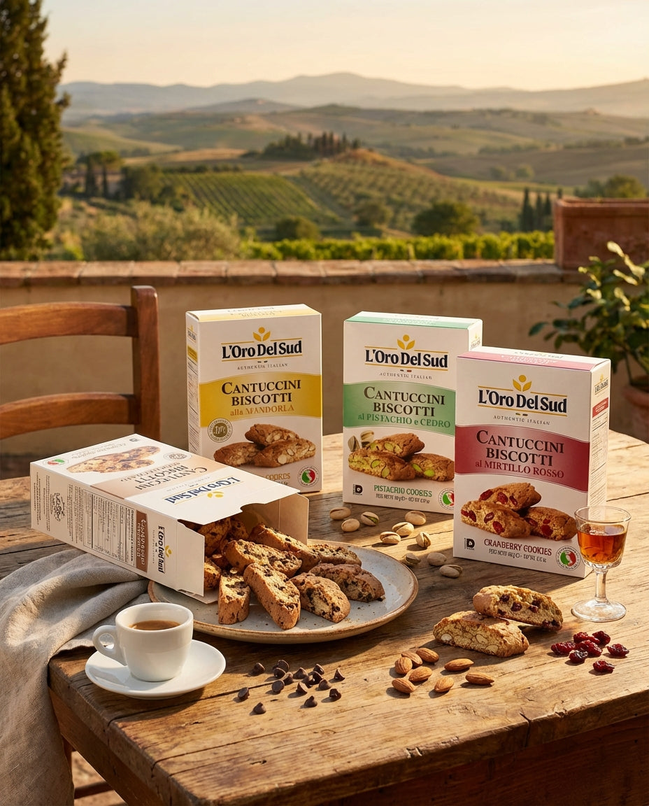 L'Oro Del Sud Cantuccini Biscotti with Pistachios, 6.35 oz