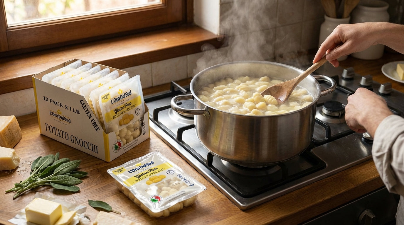 L'Oro Del Sud, Gluten-Free Potato Gnocchi, 12 Pack x 1 lb