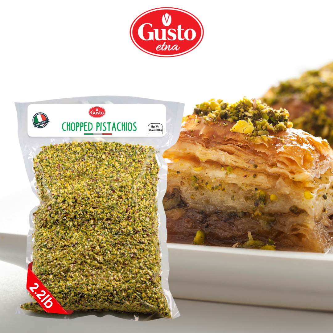 Gusto Etna, Raw Chopped Pistachios, 2.2 lb (1kg)