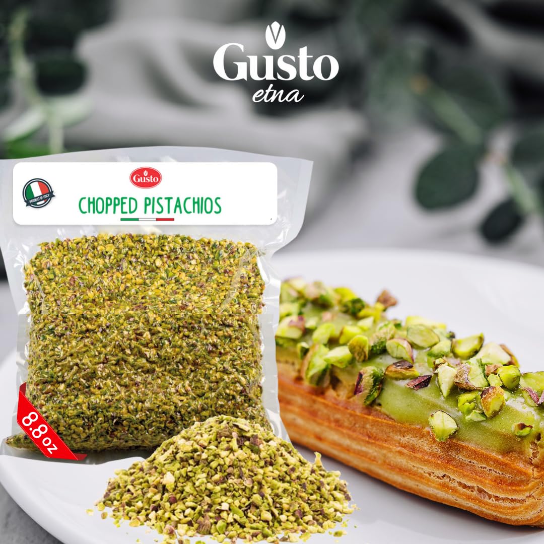 Gusto Etna, Pistachios Chopped, Pistachios Raw unsalted 8.8 oz (250 g)