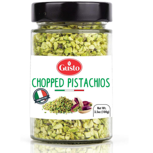 Gusto Etna, Pistachios Chopped, Sicilian Raw Pistachio Halves, Sicily 3.5 oz (100 g)