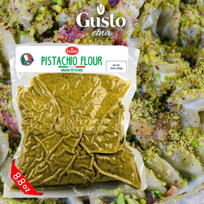 Gusto Etna, Pistachio Flour,  Ground Pistachios 8.8 oz (250 g)