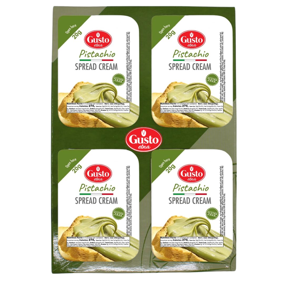 Gusto Etna, Pistachio Cream Cups, 16 Cups x 20g