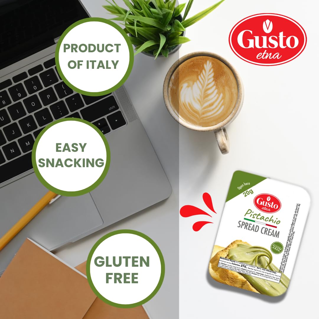 Gusto Etna, Pistachio Cream Cups, 16 Cups x 20g