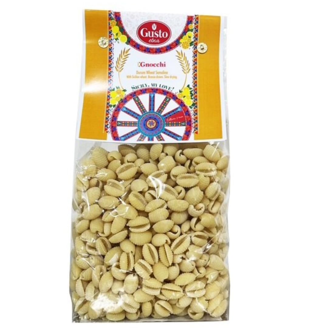 GUSTO ETNA, Gnocchette Shell Pasta - Sardinian Shell (500g)