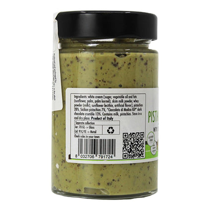 Gusto Etna Pistachio Butter with Chocolate Crumbles 190g (6.7 oz) – 28% Pistachio with Chocolate Crumble, Italian Spread for Pastry & Desserts