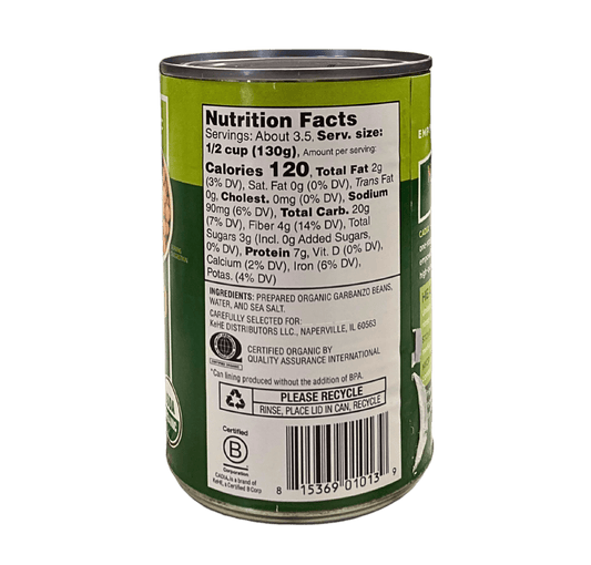 Garbanzo Beans, Organic, Cadia