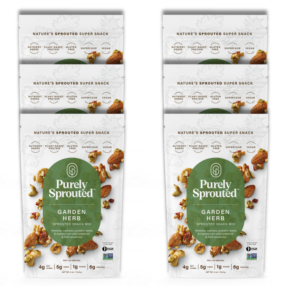 Garden Herb, Sprouted Snack Mix